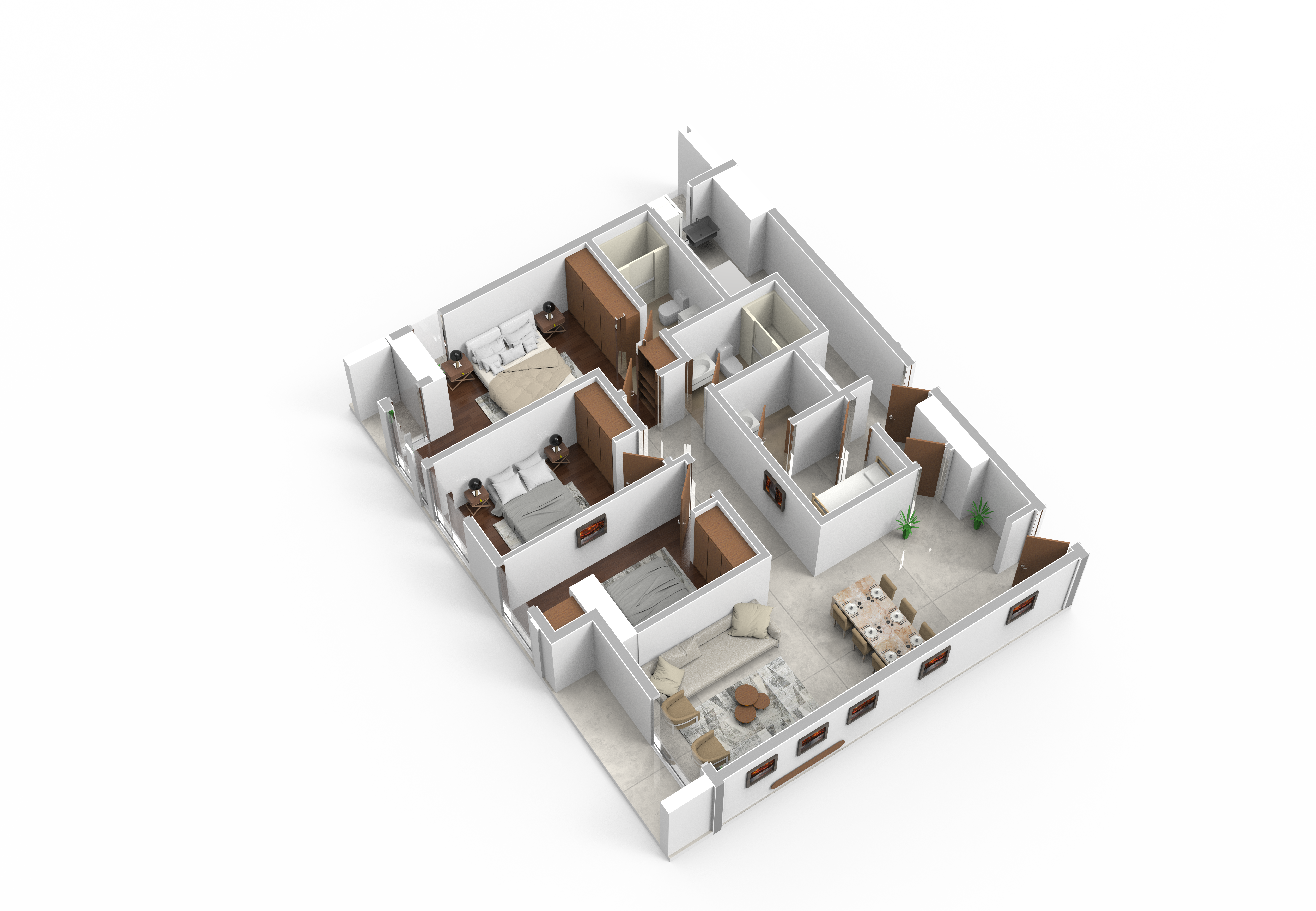 Amibara 3 Bedroom - Ertale Block - 3rd & 5th Floor - Type 3